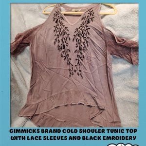 Cold Shoulder Tunic Top